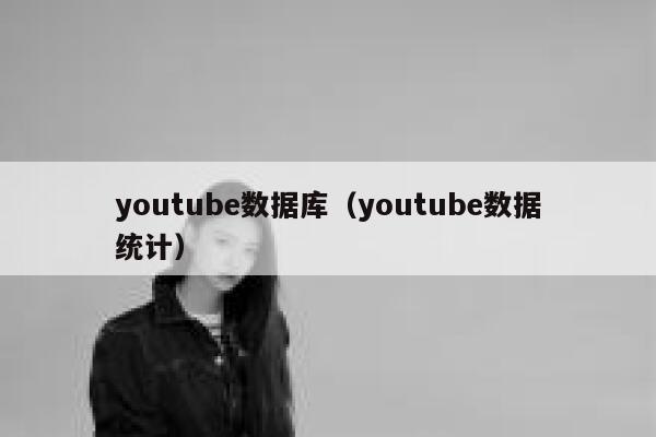 youtube数据库(youtube数据统计) 第1张 youtube数据库(youtube数据统计) 第1张