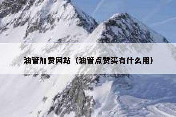 油管加赞网站（油管点赞买有什么用） 第1张