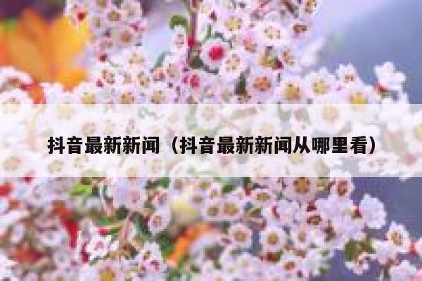 抖音最新新闻(抖音最新新闻从哪里看) 第1张 抖音最新新闻(抖音最新新闻从哪里看) 第1张