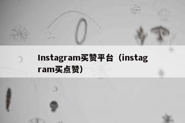 Instagram买赞平台（instagram买点赞） 第1张