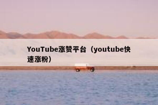 YouTube涨赞平台（youtube快速涨粉） 第1张