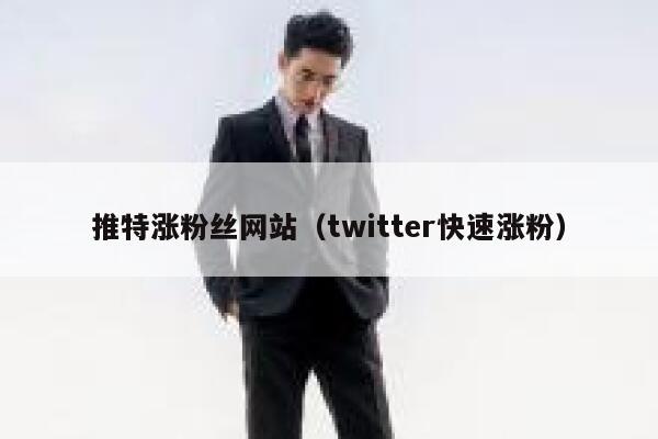 推特涨粉丝网站(twitter快速涨粉) 第1张 推特涨粉丝网站(twitter快速涨粉) 第1张