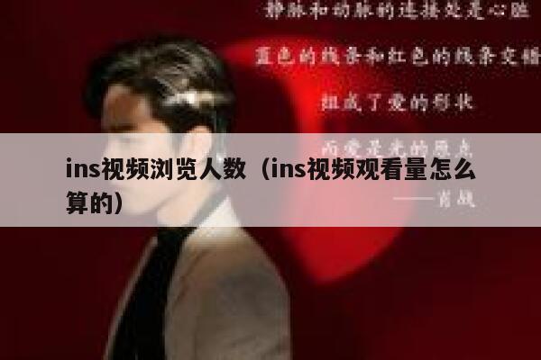 ins视频浏览人数(ins视频观看量怎么算的) 第1张 ins视频浏览人数(ins视频观看量怎么算的) 第1张