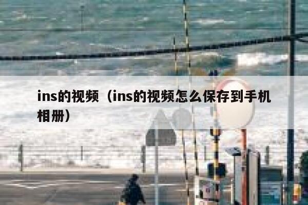 ins的视频（ins的视频怎么保存到手机相册） 第1张