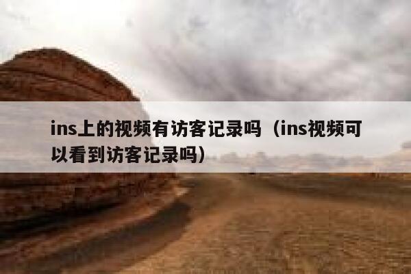 ins上的视频有访客记录吗(ins视频可以看到访客记录吗) 第1张 ins上的视频有访客记录吗(ins视频可以看到访客记录吗) 第1张