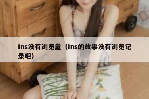 ins没有浏览量（ins的故事没有浏览记录吧） 第1张