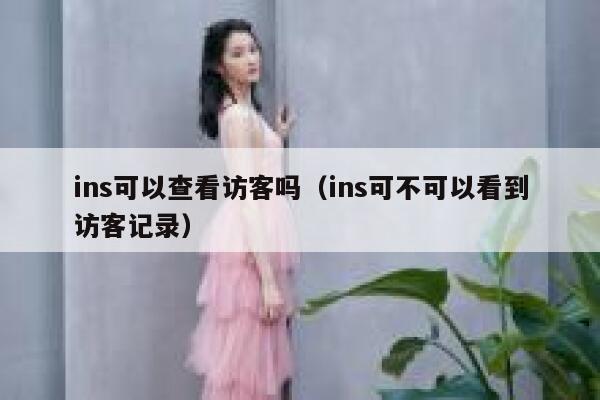 ins可以查看访客吗(ins可不可以看到访客记录) 第1张 ins可以查看访客吗(ins可不可以看到访客记录) 第1张