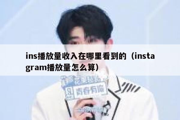 ins播放量收入在哪里看到的(instagram播放量怎么算) 第1张 ins播放量收入在哪里看到的(instagram播放量怎么算) 第1张
