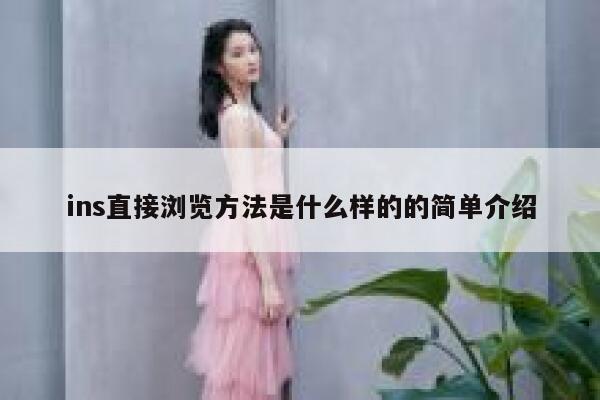 ins直接浏览方法是什么样的的简单介绍 第1张 ins直接浏览方法是什么样的的简单介绍 第1张