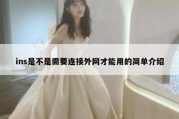 ins是不是需要连接外网才能用的简单介绍 第1张