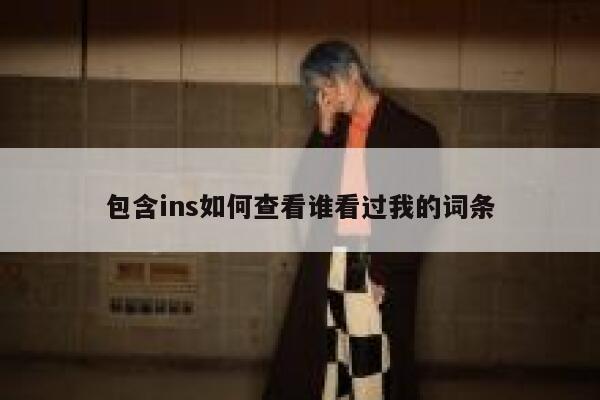 包含ins如何查看谁看过我的词条 第1张