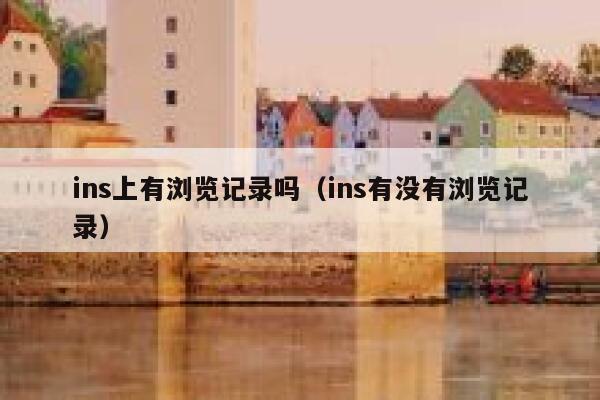 ins上有浏览记录吗（ins有没有浏览记录） 第1张