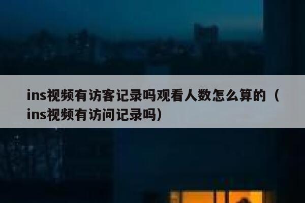 ins视频有访客记录吗观看人数怎么算的(ins视频有访问记录吗) 第1张 ins视频有访客记录吗观看人数怎么算的(ins视频有访问记录吗) 第1张