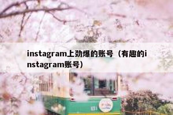 instagram上劲爆的账号（有趣的instagram账号） 第1张