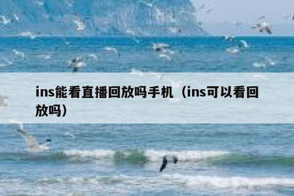 ins能看直播回放吗手机（ins可以看回放吗） 第1张