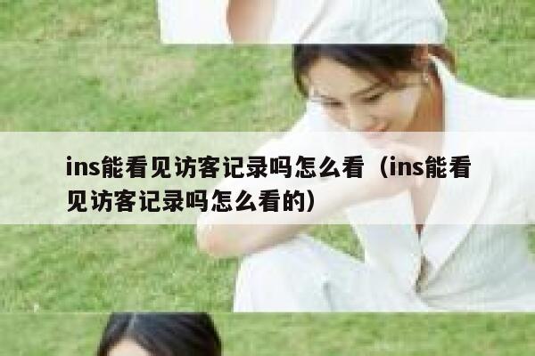 ins能看见访客记录吗怎么看（ins能看见访客记录吗怎么看的） 第1张