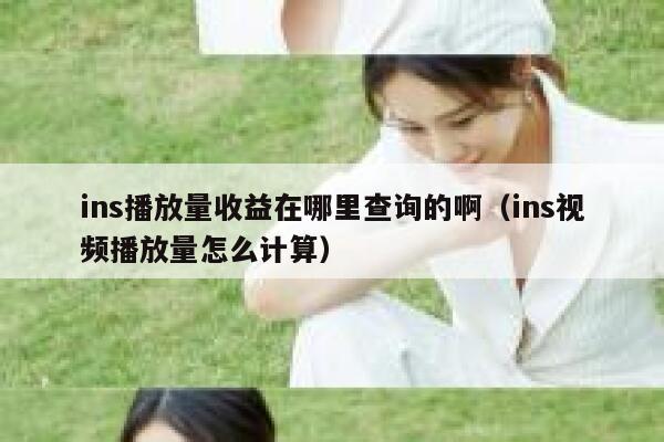ins播放量收益在哪里查询的啊（ins视频播放量怎么计算） 第1张
