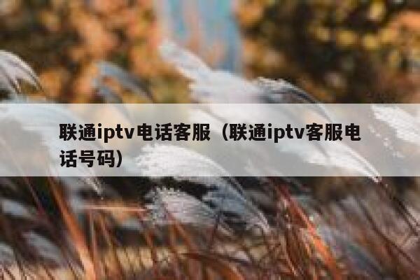 联通iptv电话客服（联通iptv客服电话号码） 第1张