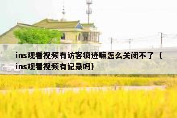 ins观看视频有访客痕迹嘛怎么关闭不了(ins观看视频有记录吗) 第1张 ins观看视频有访客痕迹嘛怎么关闭不了(ins观看视频有记录吗) 第1张