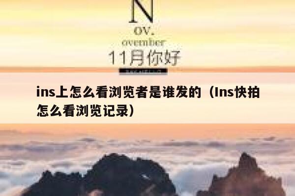 ins上怎么看浏览者是谁发的（Ins快拍怎么看浏览记录） 第1张