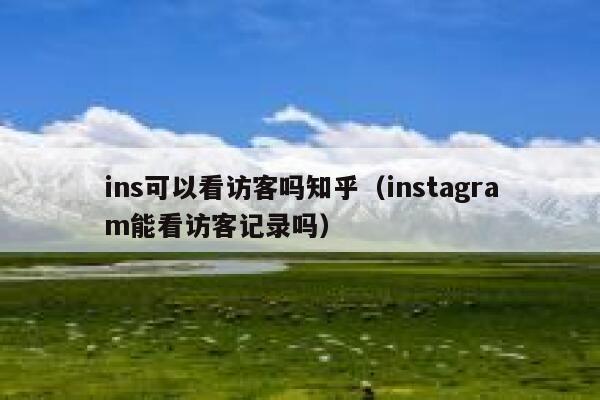 ins可以看访客吗知乎（instagram能看访客记录吗） 第1张