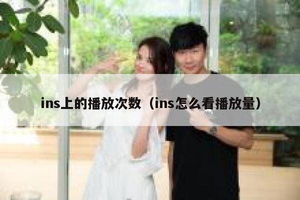 ins上的播放次数（ins怎么看播放量） 第1张