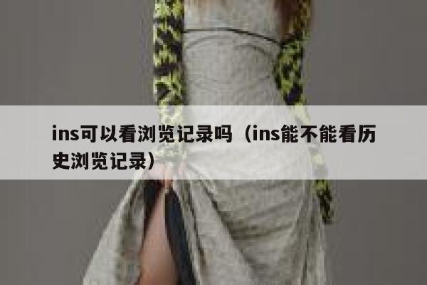 ins可以看浏览记录吗（ins能不能看历史浏览记录） 第1张