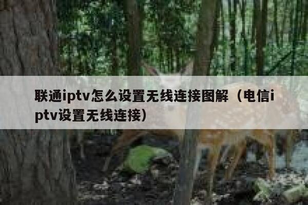 联通iptv怎么设置无线连接图解（电信iptv设置无线连接） 第1张