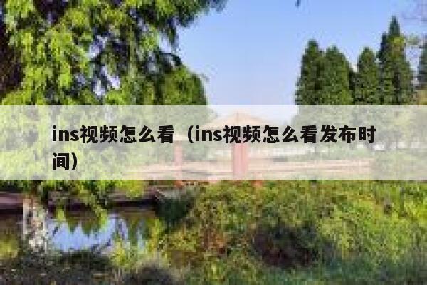 ins视频怎么看（ins视频怎么看发布时间） 第1张