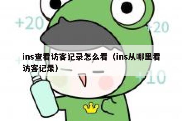 ins查看访客记录怎么看(ins从哪里看访客记录) 第1张 ins查看访客记录怎么看(ins从哪里看访客记录) 第1张