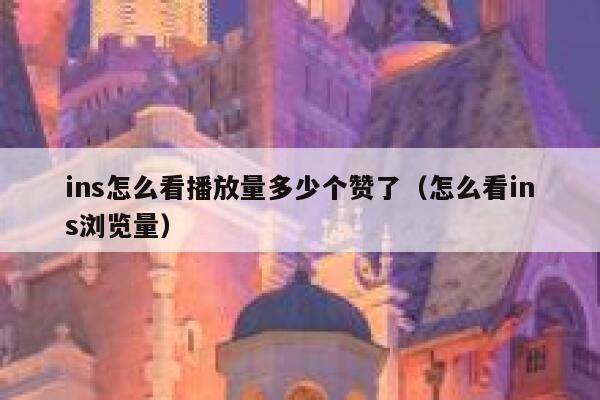 ins怎么看播放量多少个赞了（怎么看ins浏览量） 第1张