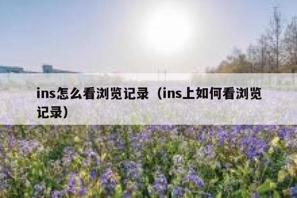 ins怎么看浏览记录（ins上如何看浏览记录） 第1张