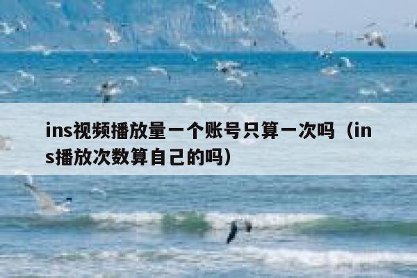 ins视频播放量一个账号只算一次吗(ins播放次数算自己的吗) 第1张 ins视频播放量一个账号只算一次吗(ins播放次数算自己的吗) 第1张