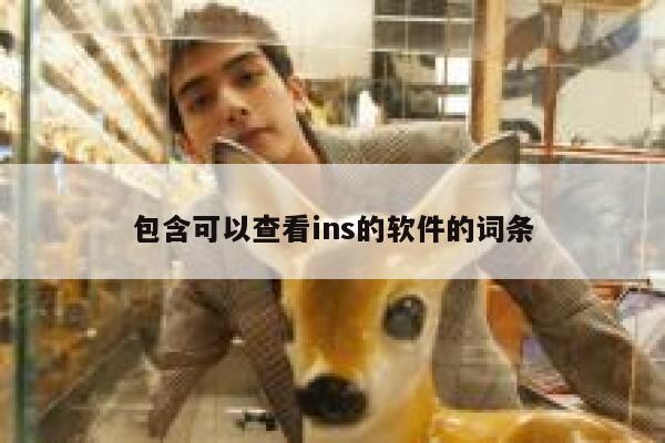 包含可以查看ins的软件的词条 第1张