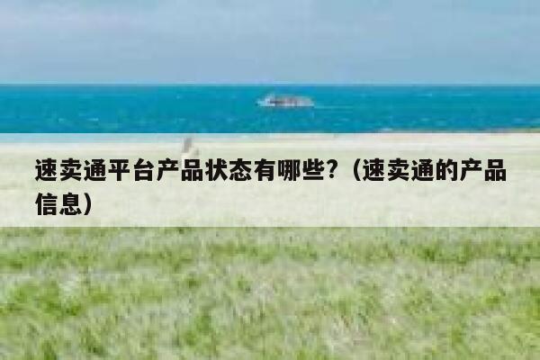 速卖通平台产品状态有哪些?（速卖通的产品信息） 第1张