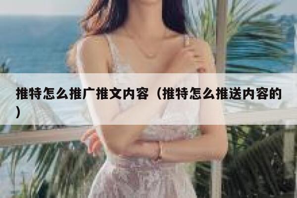 推特怎么推广推文内容（推特怎么推送内容的） 第1张