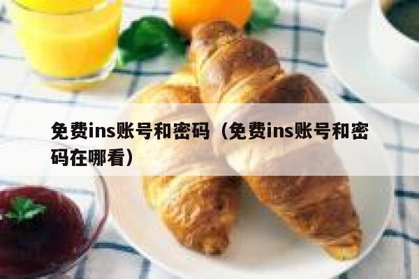 免费ins账号和密码（免费ins账号和密码在哪看） 第1张