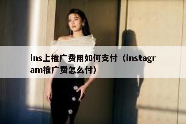 ins上推广费用如何支付（instagram推广费怎么付） 第1张