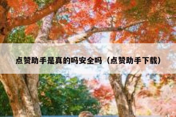 点赞助手是真的吗安全吗（点赞助手下载） 第1张