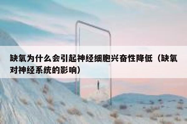 缺氧为什么会引起神经细胞兴奋性降低（缺氧对神经系统的影响） 第1张