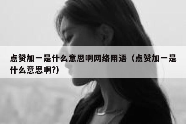 点赞加一是什么意思啊网络用语（点赞加一是什么意思啊?） 第1张