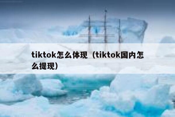 tiktok怎么体现（tiktok国内怎么提现） 第1张