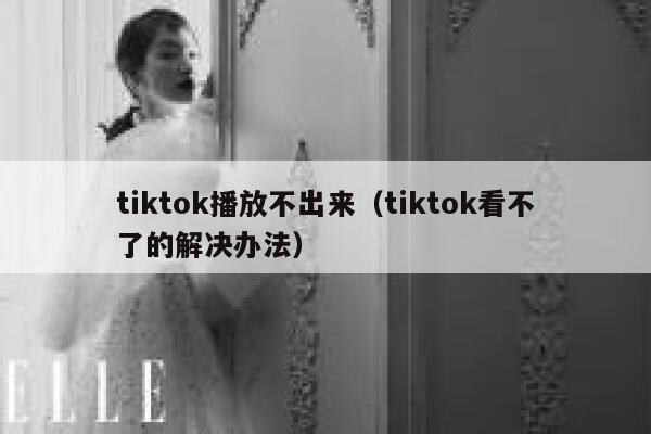 tiktok播放不出来（tiktok看不了的解决办法） 第1张