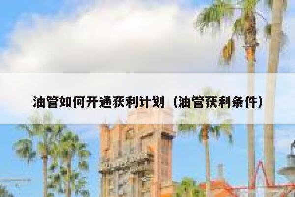 油管如何开通获利计划（油管获利条件） 第1张