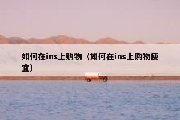 如何在ins上购物（如何在ins上购物便宜） 第1张