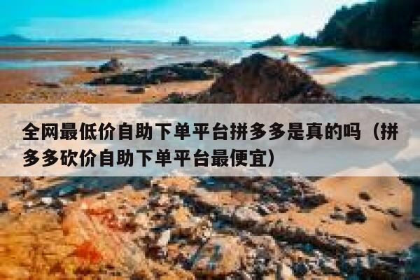 全网最低价自助下单平台拼多多是真的吗（拼多多砍价自助下单平台最便宜） 第1张