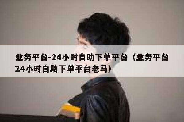 业务平台-24小时自助下单平台（业务平台24小时自助下单平台老马） 第1张