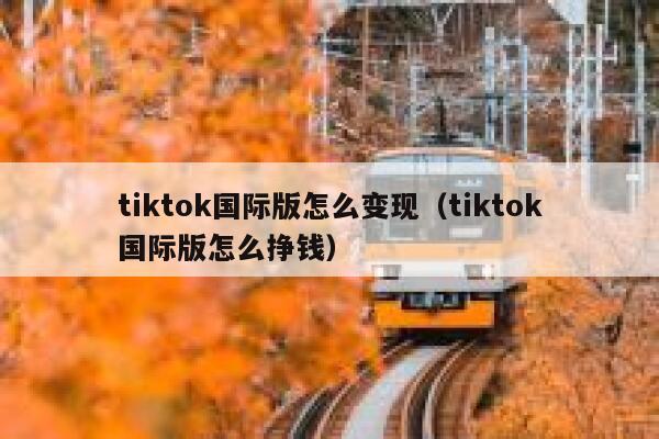 tiktok国际版怎么变现(tiktok国际版怎么挣钱) 第1张 tiktok国际版怎么变现(tiktok国际版怎么挣钱) 第1张