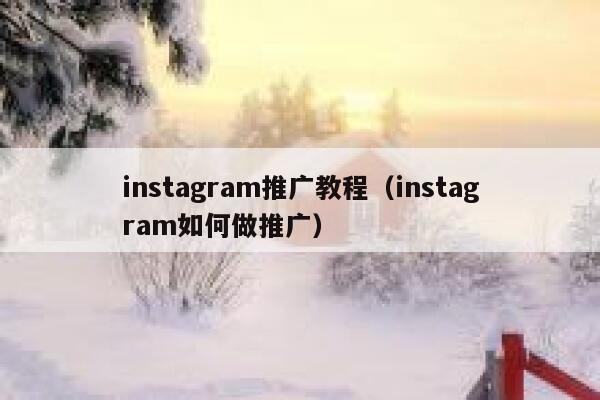 instagram推广教程(instagram如何做推广) 第1张 instagram推广教程(instagram如何做推广) 第1张