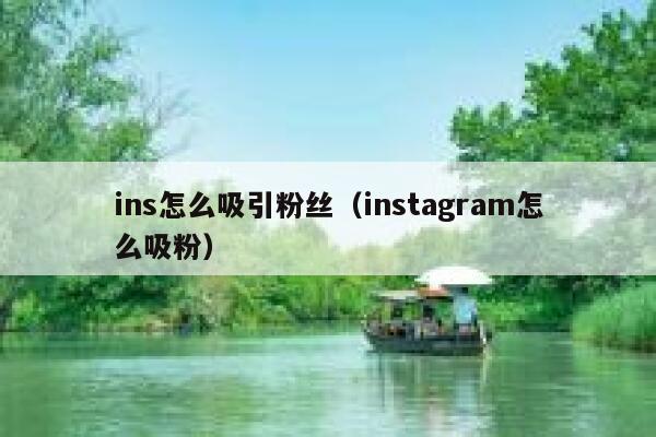 ins怎么吸引粉丝(instagram怎么吸粉) 第1张 ins怎么吸引粉丝(instagram怎么吸粉) 第1张